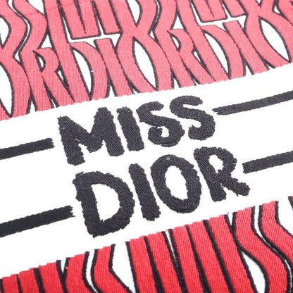 Dior Miss All Over Book Tote Handbag Red Canvas — view 6