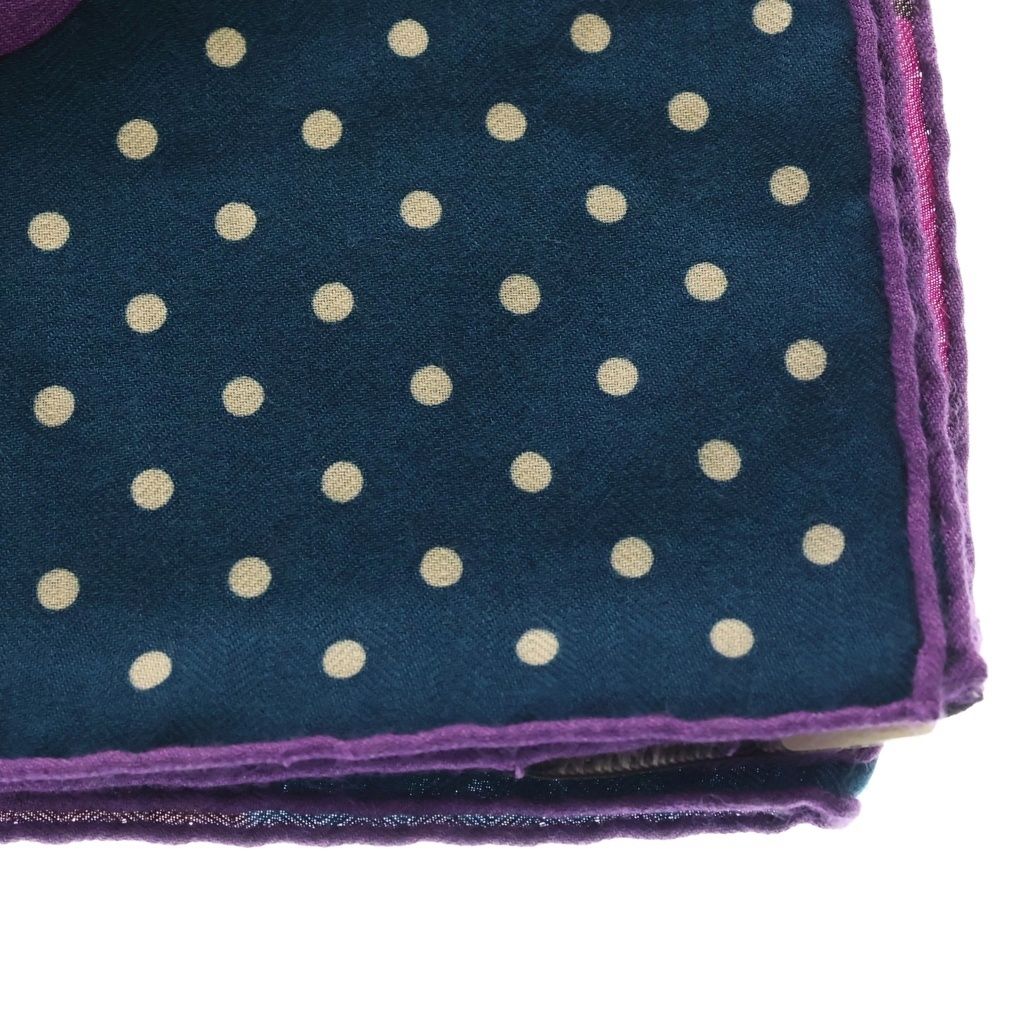 Hermes Carre 140 Clic Clac All Over Print Cashmere Silk Scarf Purple — view 3