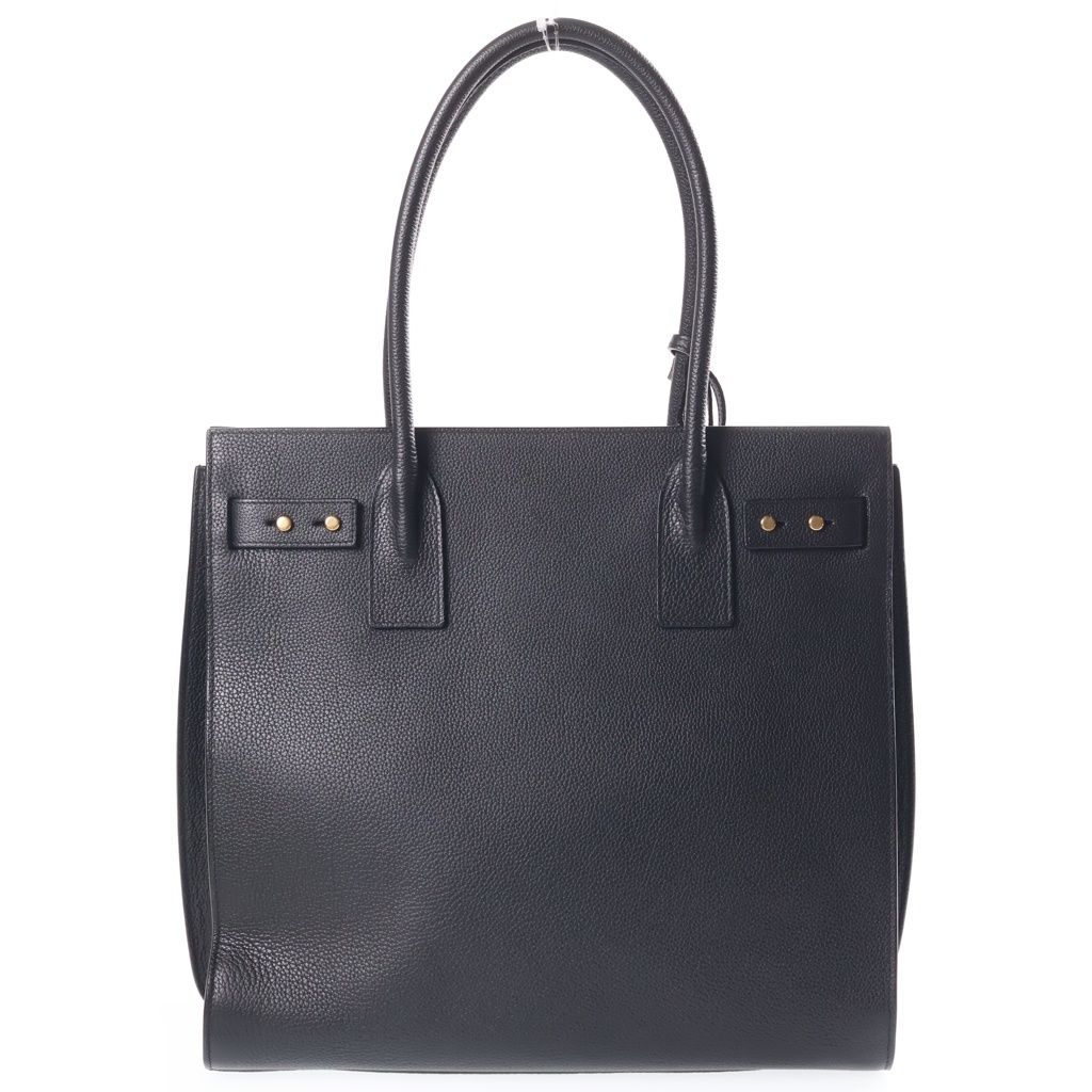 Saint Laurent Paris Sac de Jour Souple Leather Tote Bag Black — view 2