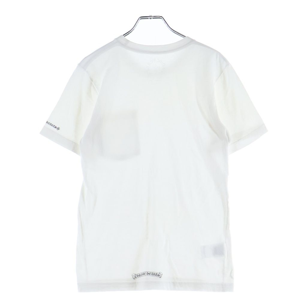 Chrome Hearts CH Short Sleeve Neck Logo Print T-Shirt White — view 2