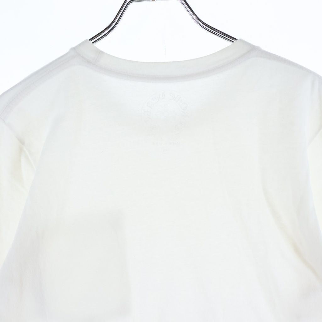 Chrome Hearts CH Short Sleeve Neck Logo Print T-Shirt White — view 4