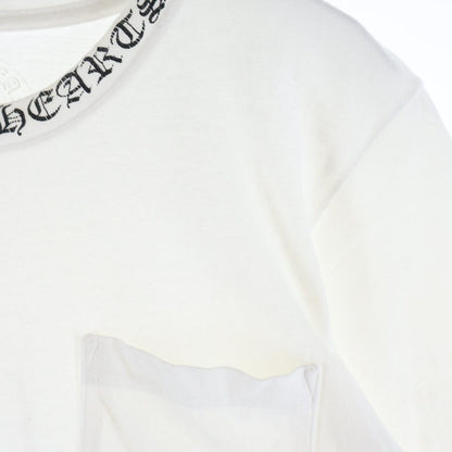 Chrome Hearts CH Short Sleeve Neck Logo Print T-Shirt White — view 5