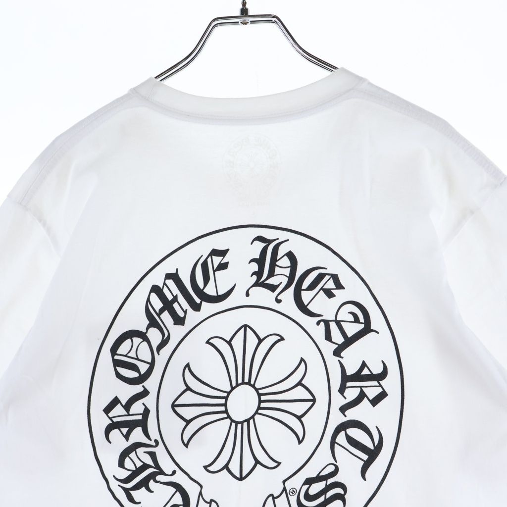 Chrome Hearts Horseshoe Short Sleeve Tee Print Pocket T-Shirt White — view 4