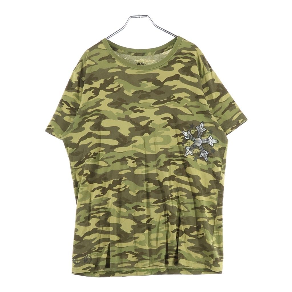 Chrome Hearts Vintage Star Short Sleeve Tee Print T-Shirt Camouflage Green — view 2