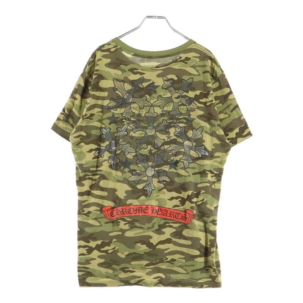 Chrome Hearts Vintage Star Short Sleeve Tee Print T-Shirt Camouflage Green