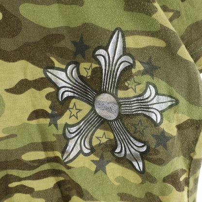 Chrome Hearts Vintage Star Short Sleeve Tee Print T-Shirt Camouflage Green — view 6