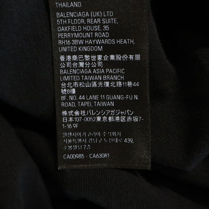 Balenciaga 24 SS Paris Soccer Football Long Sleeve T-Shirt Black — view 8
