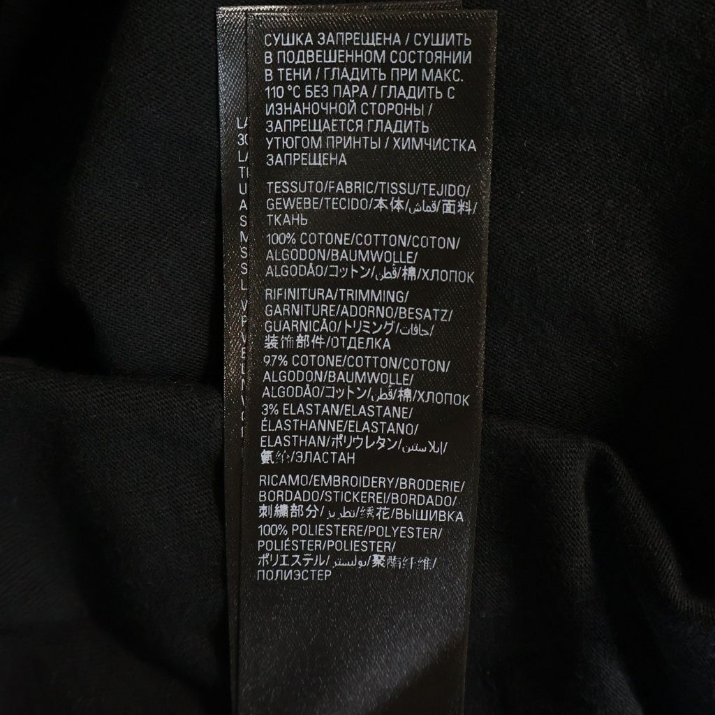 Balenciaga 24 SS Paris Soccer Football Long Sleeve T-Shirt Black — view 7