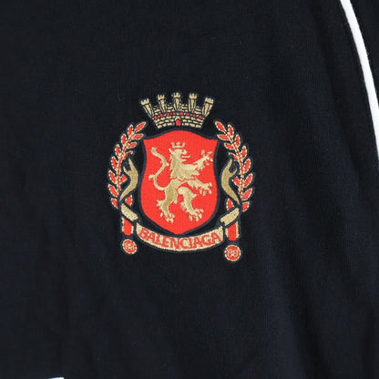 Balenciaga 24 SS Paris Soccer Football Long Sleeve T-Shirt Black — view 4