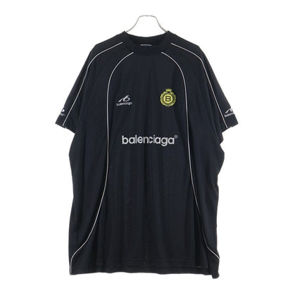 Balenciaga Front Logo Game Short Sleeve T-Shirt Black