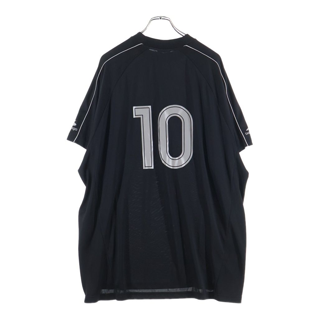 Balenciaga Front Logo Game Short Sleeve T-Shirt Black — view 2