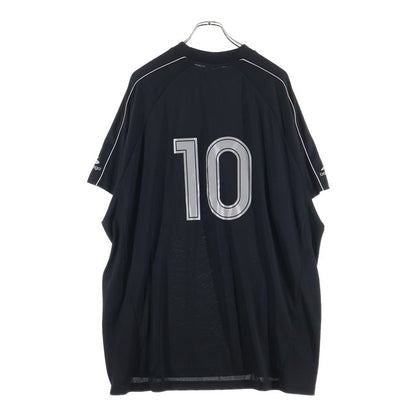 Balenciaga Front Logo Game Short Sleeve T-Shirt Black — view 2