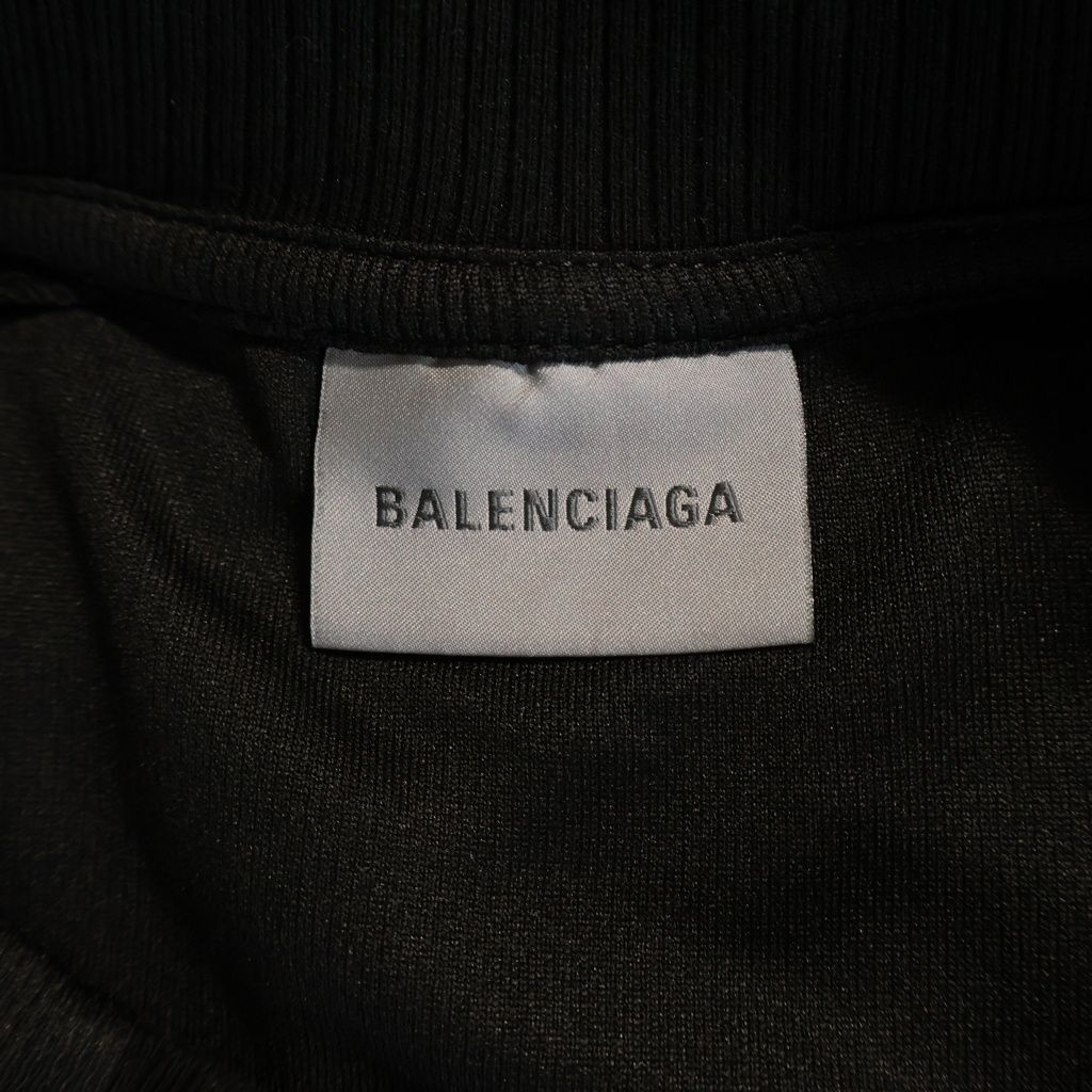 Balenciaga Front Logo Game Short Sleeve T-Shirt Black — view 7