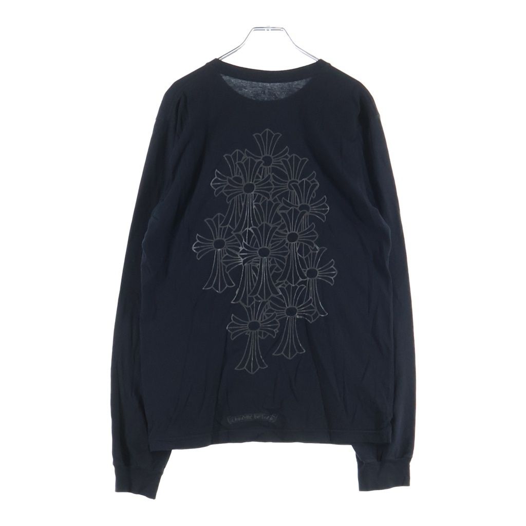 Chrome Hearts Vintage Long Sleeve Tee Cemetery Back Print Crew Neck Short