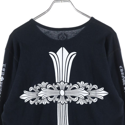 Chrome Hearts Thermal Long Sleeve Flrl Floral Cross Black — view 4
