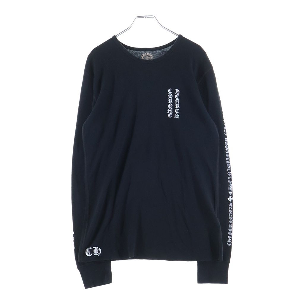 Chrome Hearts Thermal Long Sleeve Flrl Floral Cross Black — view 2