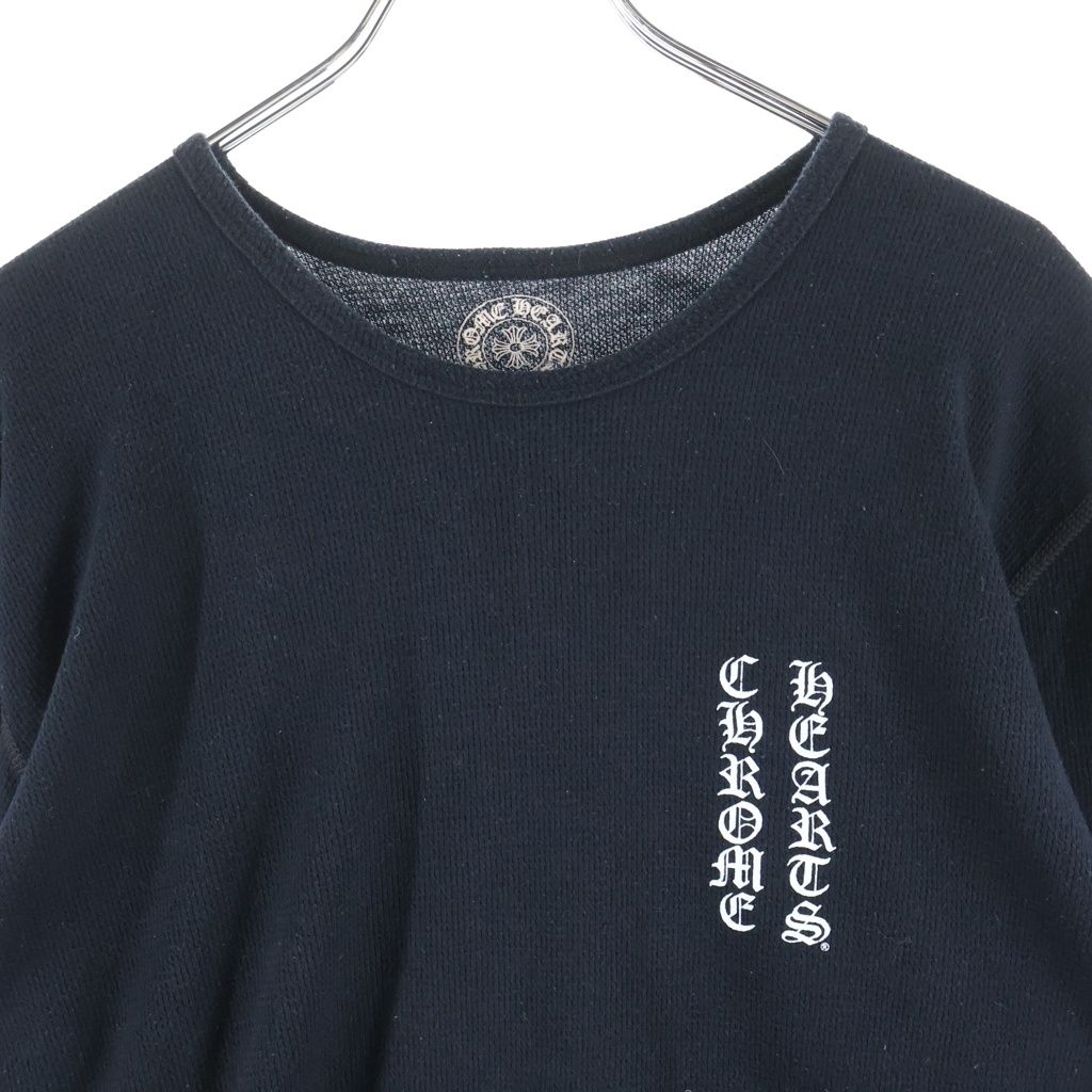Chrome Hearts Thermal Long Sleeve Flrl Floral Cross Black — view 3