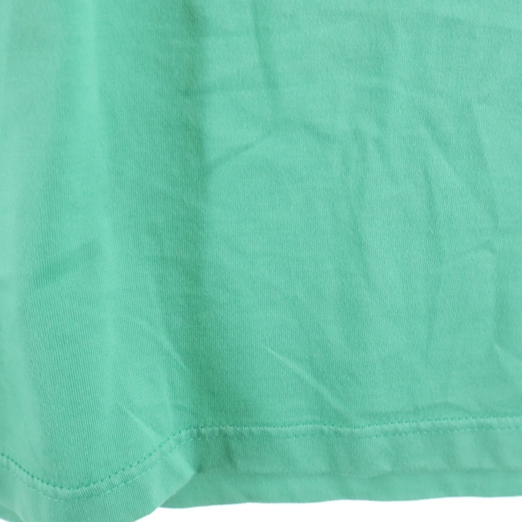 Hermes 22 SS Hose Leather Motif Patch Crew Neck Short Sleeve T-Shirt Green — view 5