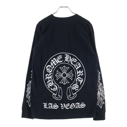 Chrome Hearts Las Vegas Dbl Flrl Horseshoe Long Sleeve Tee Las Limited Double