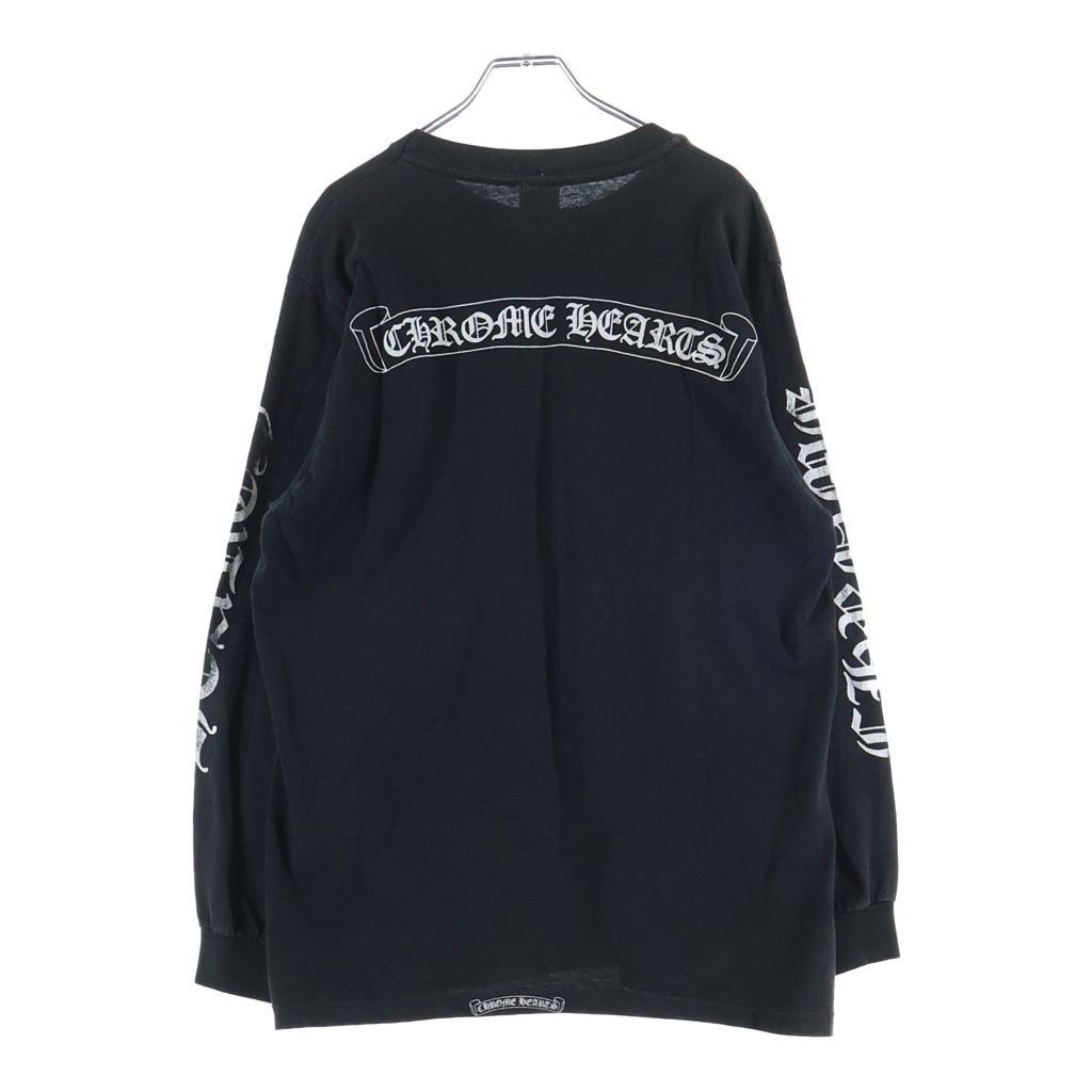Chrome Hearts Vintage CH Logo Long Sleeve Tee CH Print T-Shirt Black