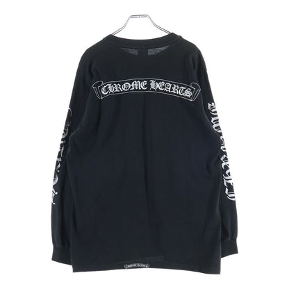 Chrome Hearts Vintage CH Logo Long Sleeve Tee CH Print T-Shirt Black