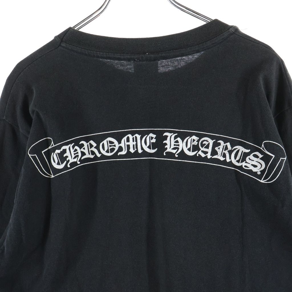 Chrome Hearts Vintage CH Logo Long Sleeve Tee CH Print T-Shirt Black — view 4