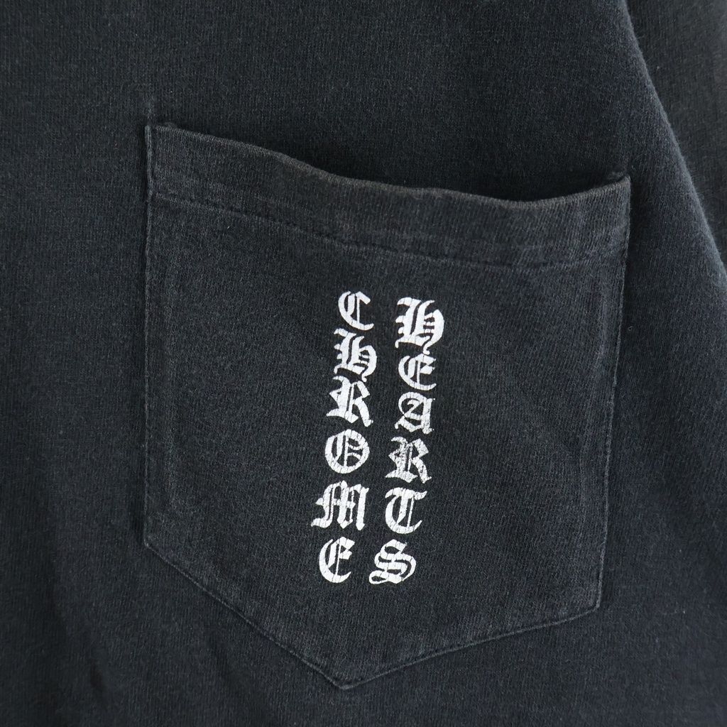 Chrome Hearts Vintage CH Logo Long Sleeve Tee CH Print T-Shirt Black — view 5