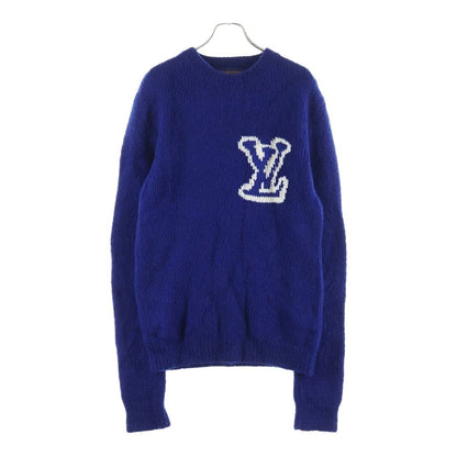 Louis Vuitton LV Intarsia Crew Neck Knit Blue Vss Sweater