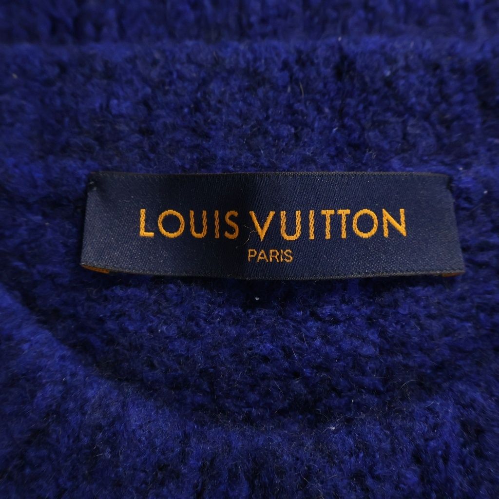 Louis Vuitton LV Intarsia Crew Neck Knit Blue Vss Sweater — view 6