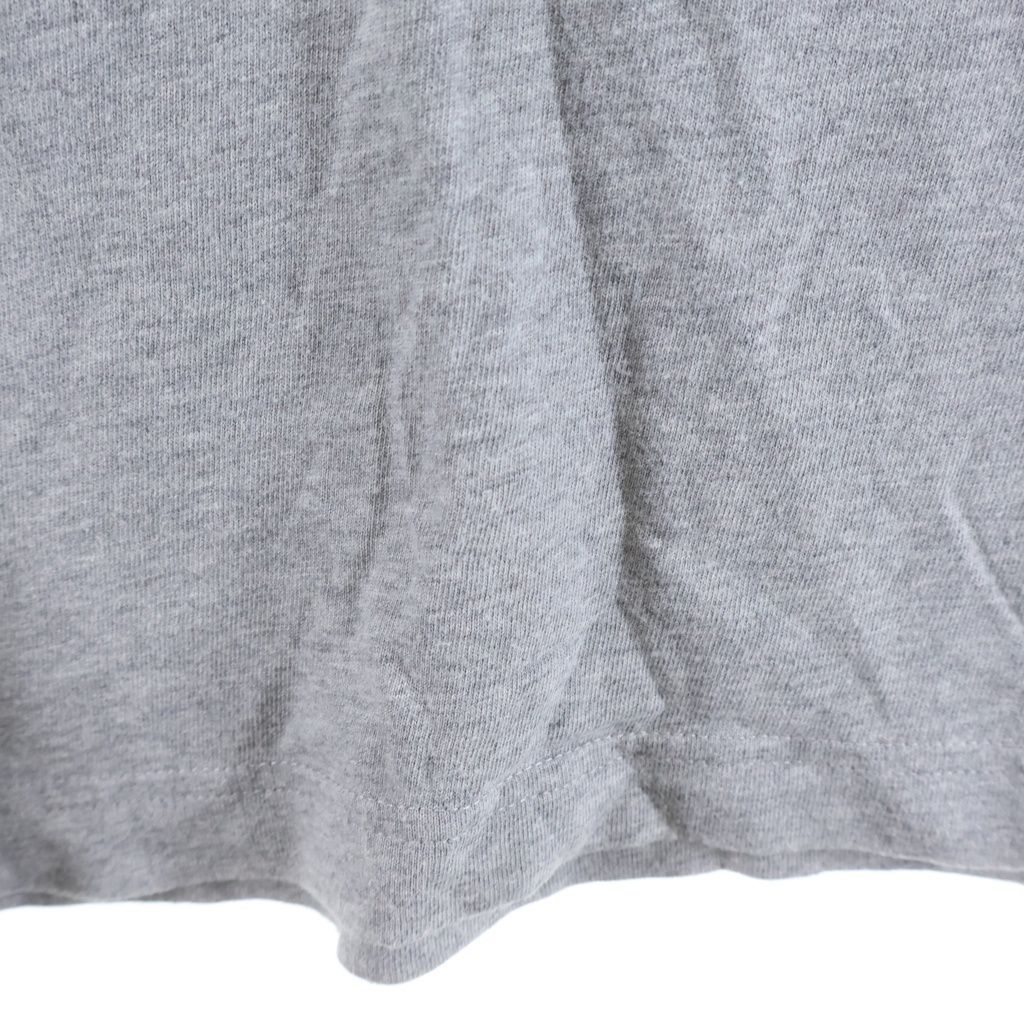 Moncler 23 SS Logo Motif Print Crew Neck Short Sleeve T-Shirt Gray — view 6