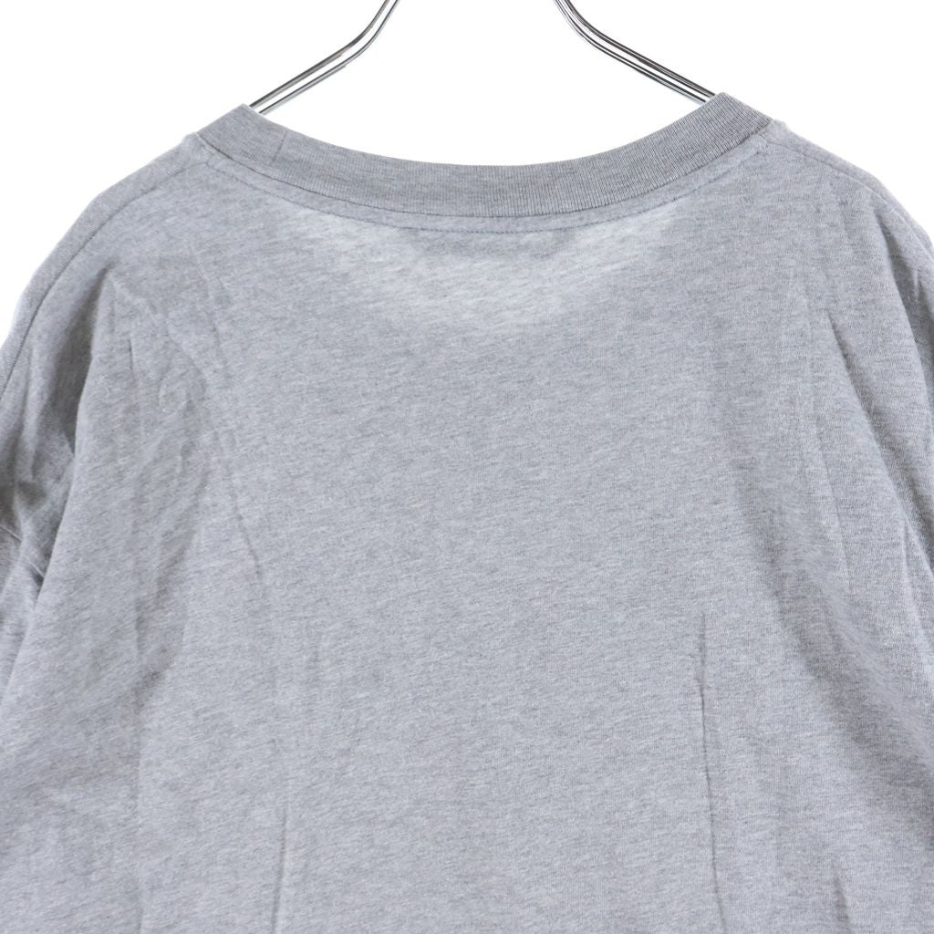 Moncler 23 SS Logo Motif Print Crew Neck Short Sleeve T-Shirt Gray — view 4