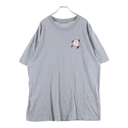 Moncler 23 SS Logo Motif Print Crew Neck Short Sleeve T-Shirt Gray