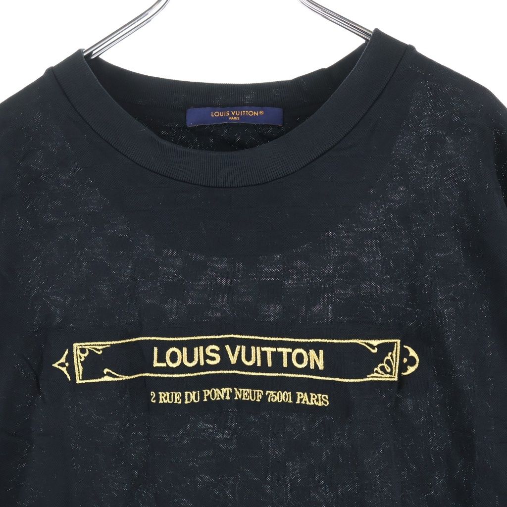 Louis Vuitton 25 AW Embellished Damier Piquet Crew Neck Short Sleeve T-Shirt — view 3