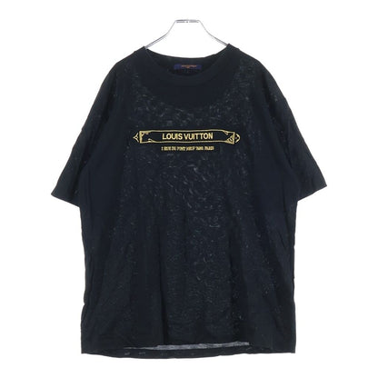 Louis Vuitton 25 AW Embellished Damier Piquet Crew Neck Short Sleeve T-Shirt