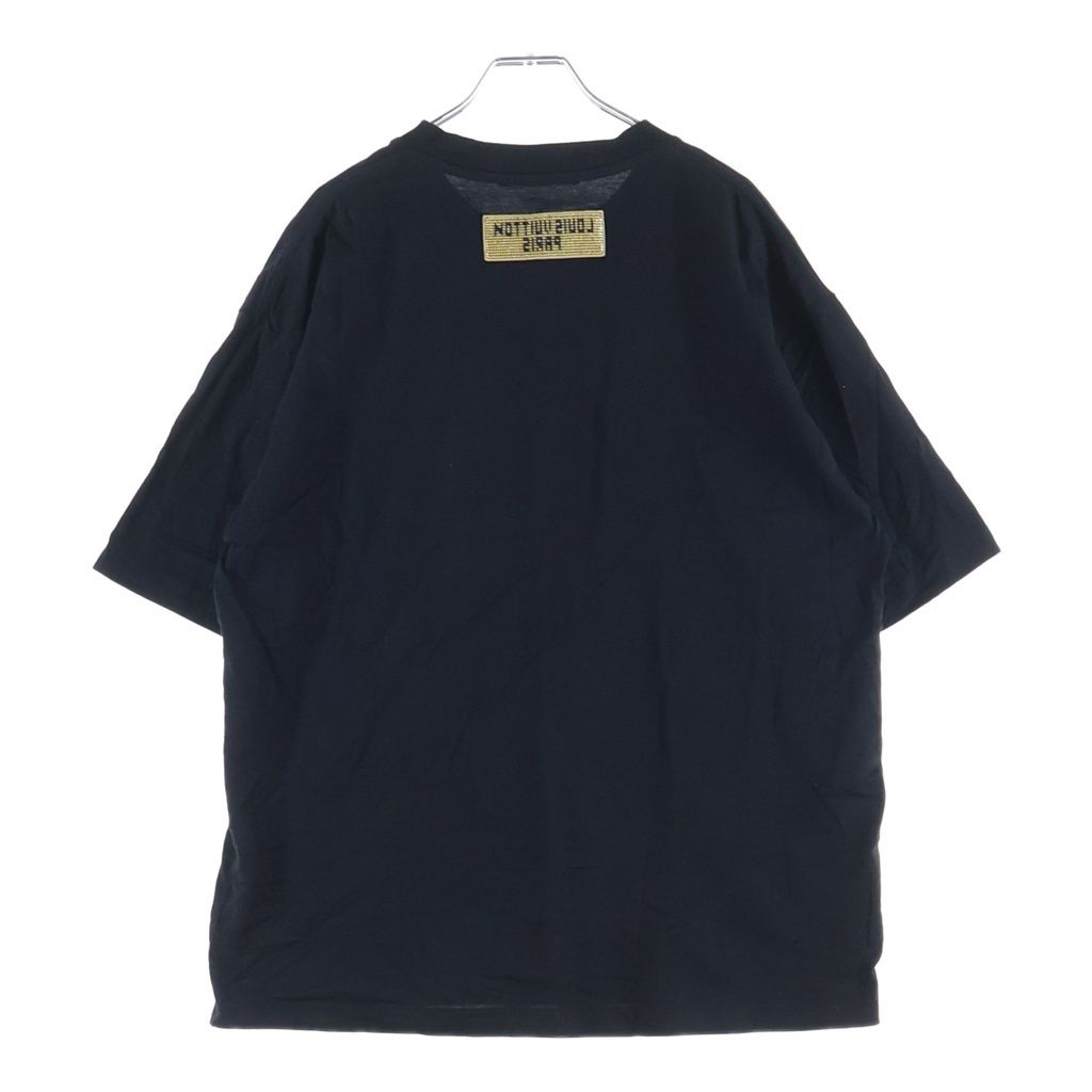 Louis Vuitton 23 AW Embroidered Beads Crew Neck Short Sleeve T-Shirt Black — view 2