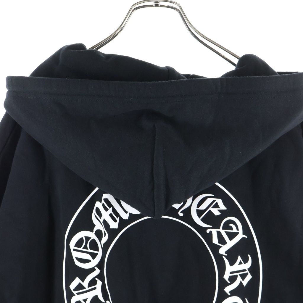 Chrome Hearts Sweatshirt HD Zip Sleeves Floral Back Horseshoe Zip Up Hoodie — view 4