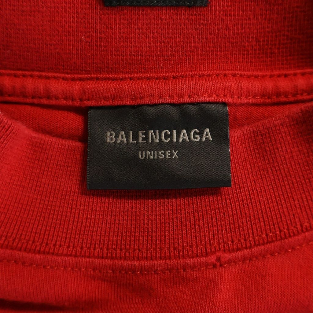Balenciaga 23 SS Many Kisses Crew Neck Short Sleeve T-Shirt Red — view 6