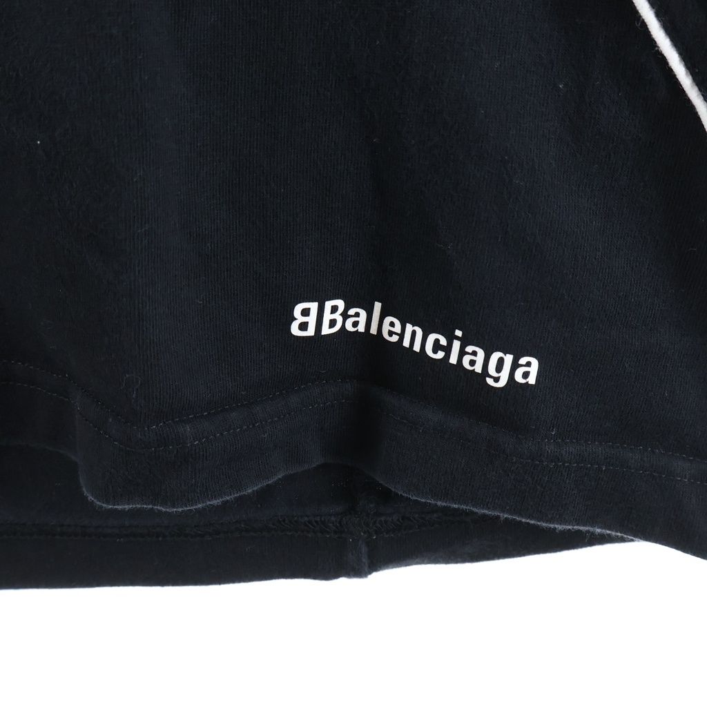 Balenciaga 24 SS Paris Soccer Oversized T-Shirt Black — view 5