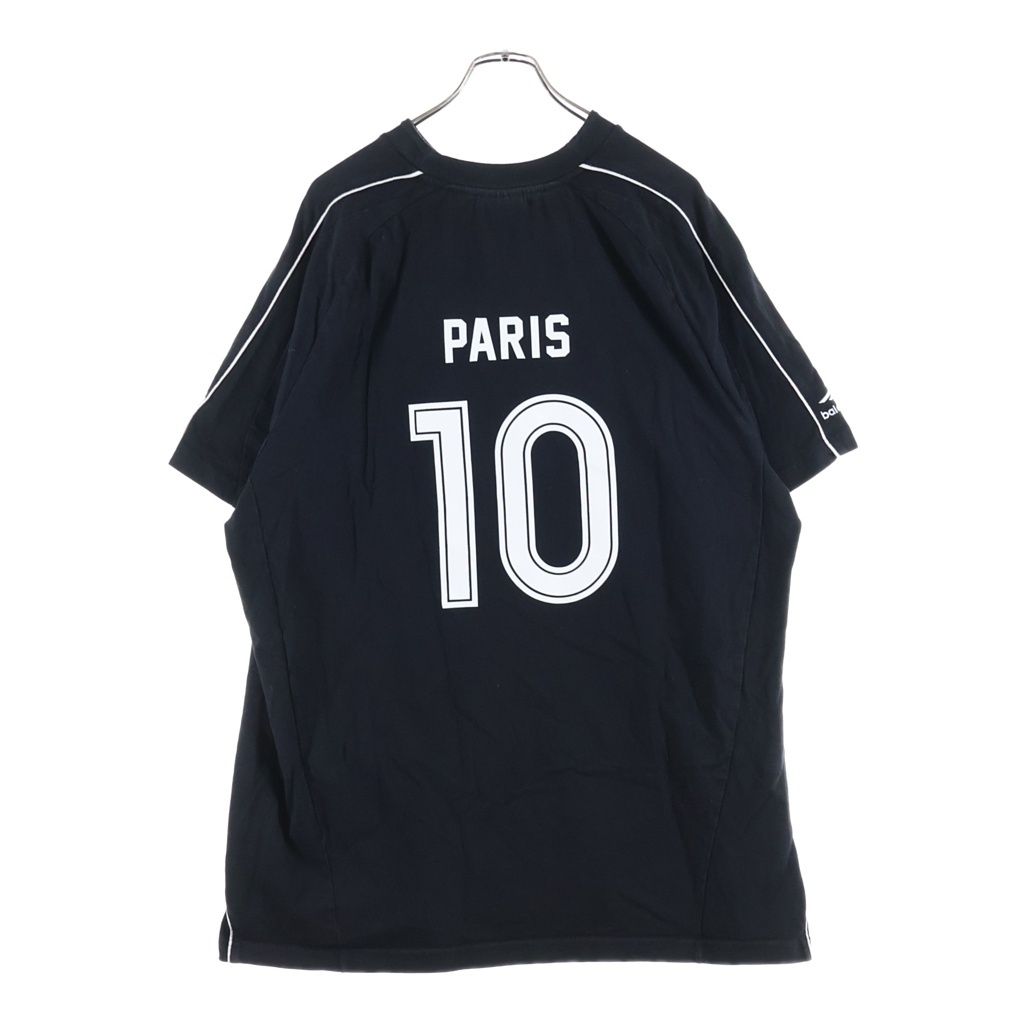 Balenciaga 24 SS Paris Soccer Oversized T-Shirt Black — view 2