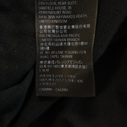 Balenciaga 24 SS Paris Soccer Oversized T-Shirt Black — view 8