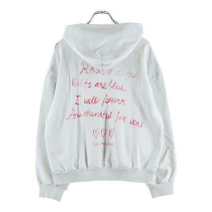 Balenciaga 25 SS Collection Happy Valentine's Zip Up Hoodie White — view 2