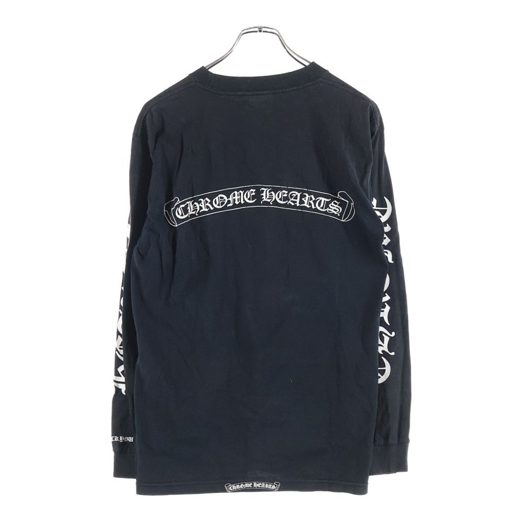 Chrome Hearts CH Long Sleeve T-Shirt Backscroll Logo T Black