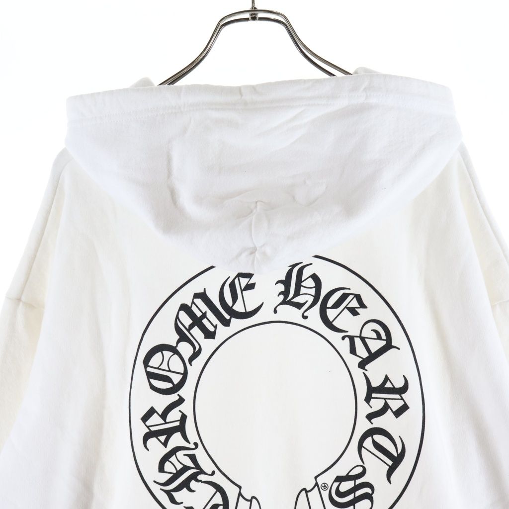 Chrome Hearts Horse Shoe Flrl Back Horseshoe Sleeves Floral Pullover Sweatshirt — view 4