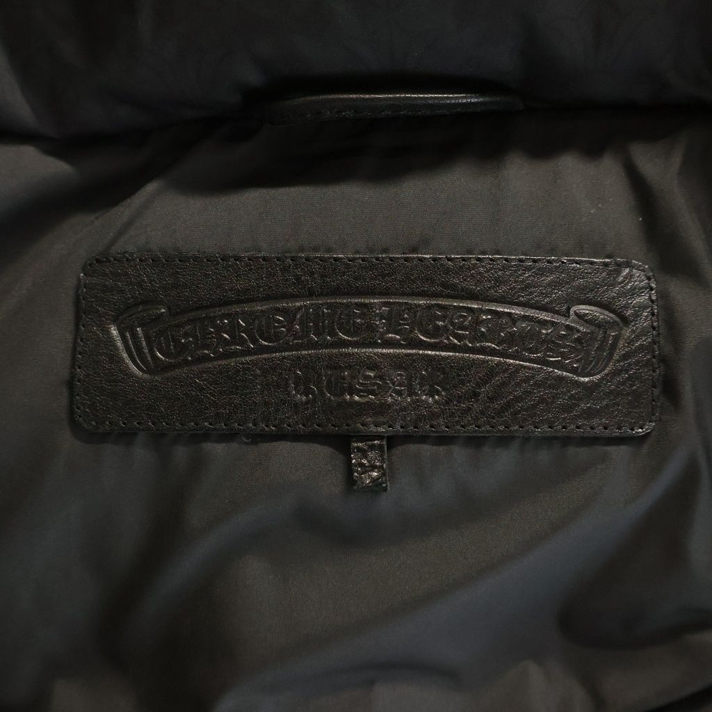 Chrome Hearts CH Plus Stiff Down Jacket CH All Over Print Cross Ball Button — view 7