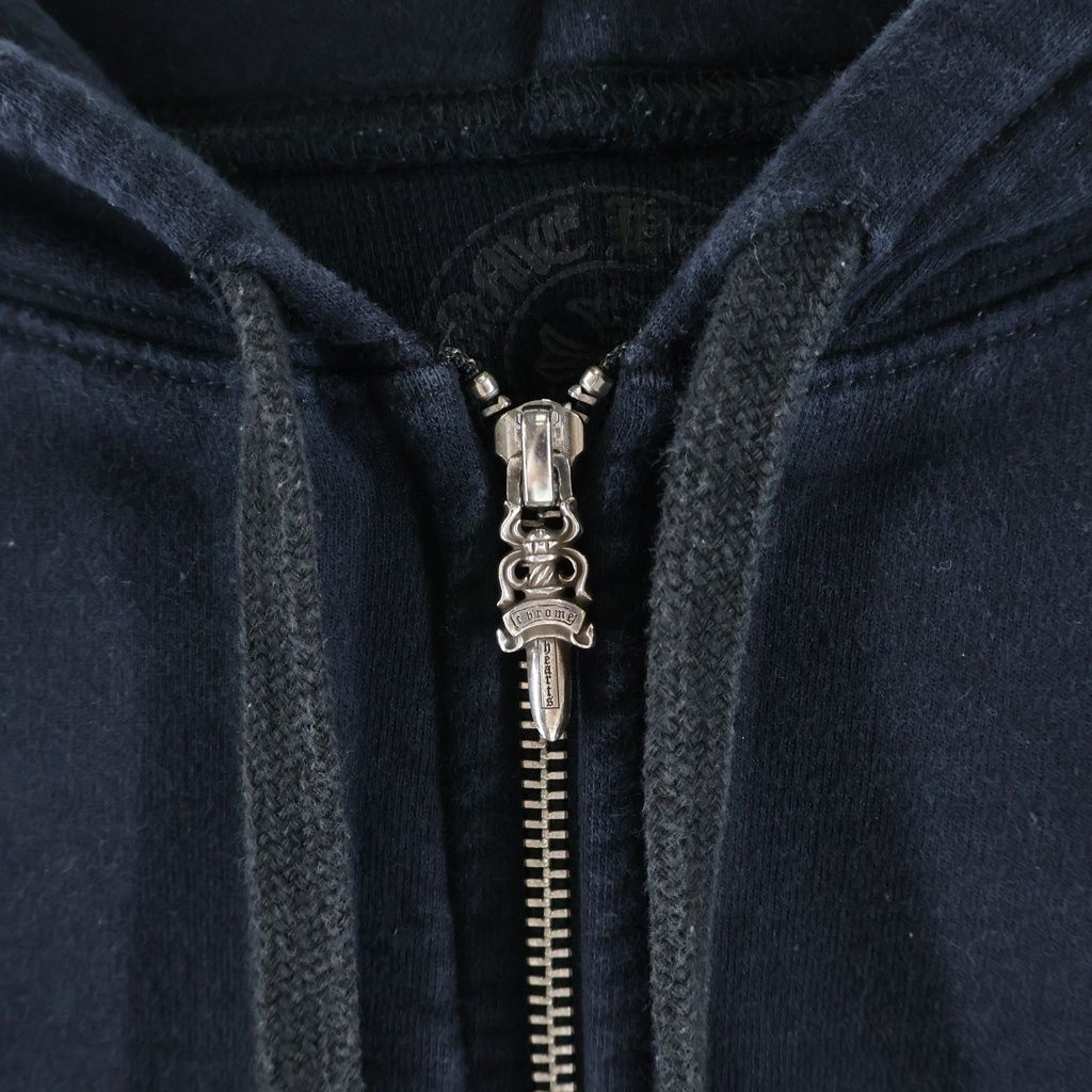 Chrome Hearts Thermal Sweatshirt HD Zip Lining Logo Print Dagger Zip Up Hoodie — view 6