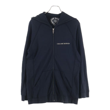 Chrome Hearts Vintage Sweatshirt HD Zip CH Plus Print Hoodie Black Beige — view 2