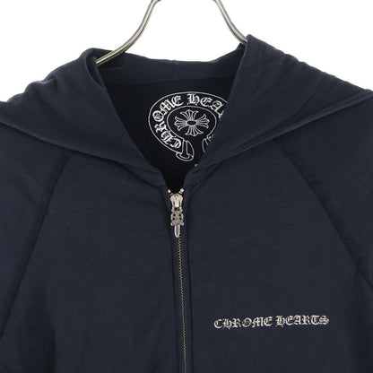 Chrome Hearts Vintage Sweatshirt HD Zip CH Plus Print Hoodie Black Beige — view 3