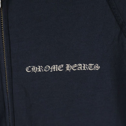 Chrome Hearts Vintage Sweatshirt HD Zip CH Plus Print Hoodie Black Beige — view 4