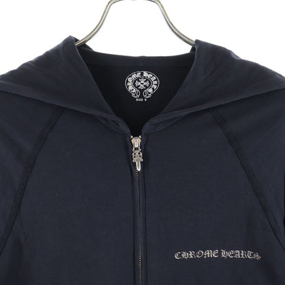 Chrome Hearts Vintage Sweatshirt HD Zip CH Plus Print Hoodie Black Beige — view 3