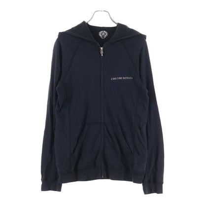 Chrome Hearts Vintage Sweatshirt HD Zip CH Plus Print Hoodie Black Beige — view 2